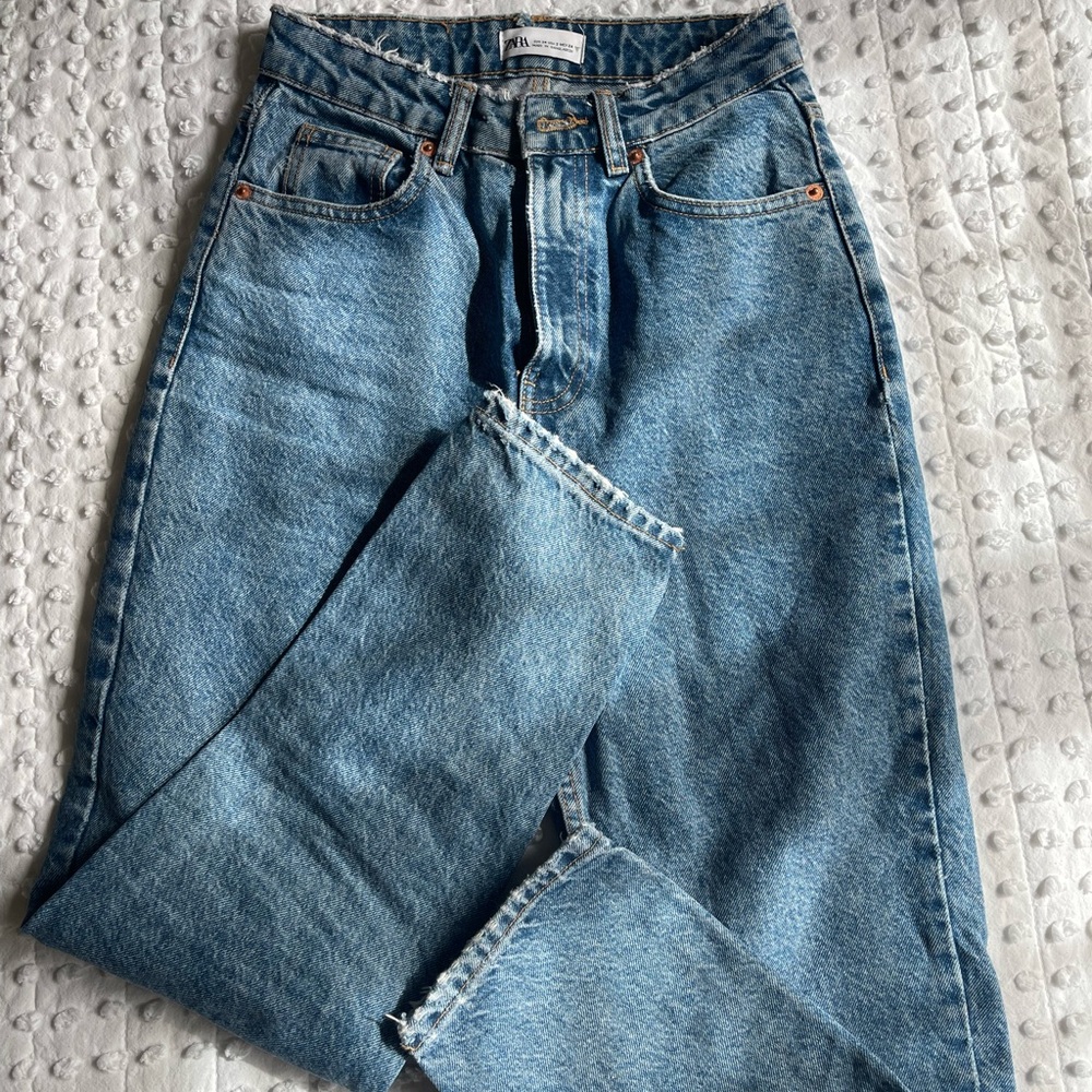 zara mom fit jeans